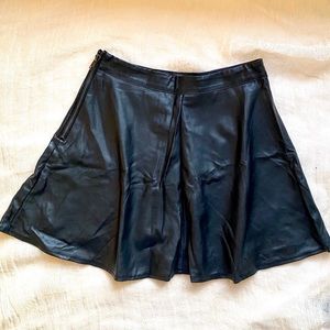 Forever 21 Faux Leather Skater Mini Skirt